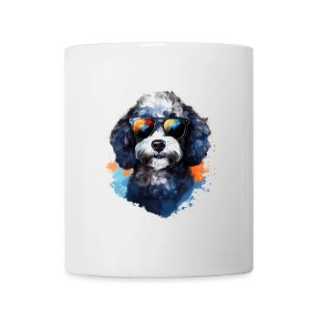 Poodle with sunglasses - Mug - white - Front
