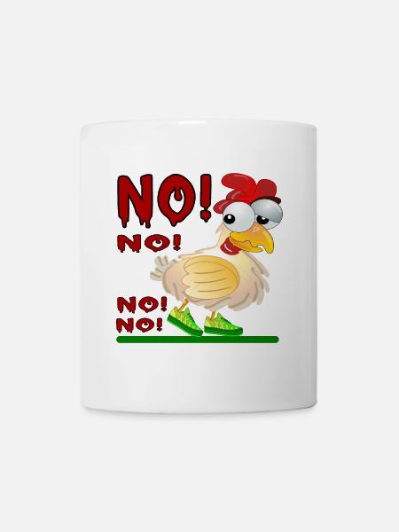 ANTWORT NEIN - HÜHNERSTALL - Tasse - Weiß