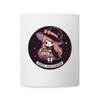 Sorcière d’Halloween pour les enfants - Mug blanc - blanc - Devant