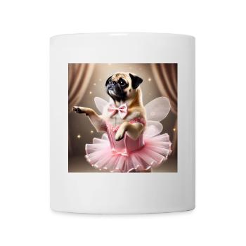 Cute Dog in Fairy Costume - Mug - white - Front