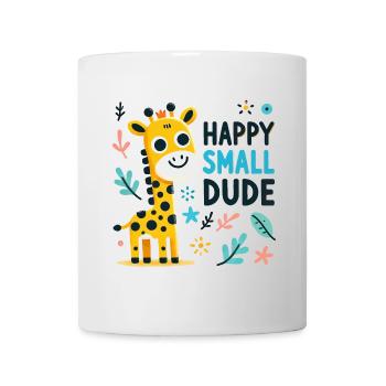 Whimsical Giraffe Happy Small Dude Design - Mug - white - Front
