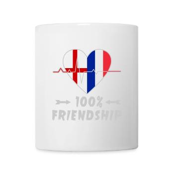 L'Angleterre et la France : une amitié à 100 % - Mug blanc - blanc - Devant