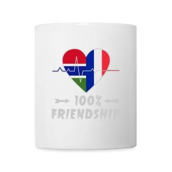 Gambia and France 100% friendship - Mug - white - Front