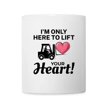 Forklift Operator Driver Valentine’s Day Funny - Mug - white - Front