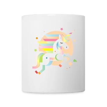Licorne géométrique délicate – Rêveuse et magique - Mug blanc - blanc - Devant