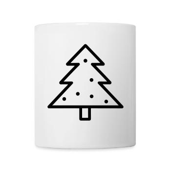 Weihnachtsbaum - Tasse - Weiß - Vorne