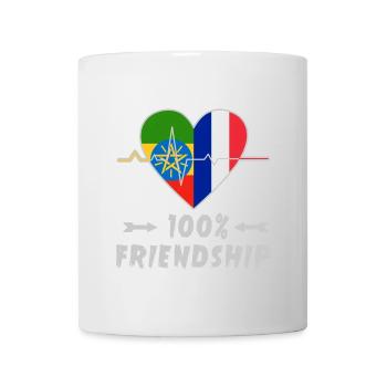 Ethiopia and France 100% friendship - Mug - white - Front