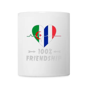 Algeria and France 100% friendship - Mug - white - Front