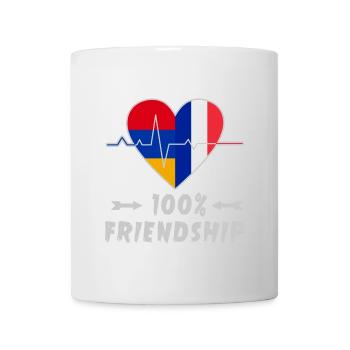 L'Arménie et la France : amitié à 100 % - Mug blanc - blanc - Devant