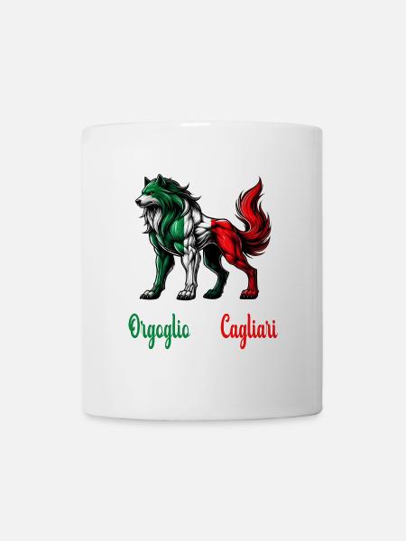 Le drapeau italien de la fierté de Cagliari - Mug blanc - blanc