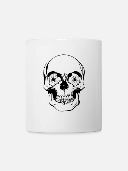 Schädel - Tasse - Weiß