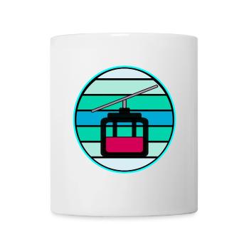 RETRO SKI LIFT GONDOLA SKI SKIING WINTER - Mug - white - Front
