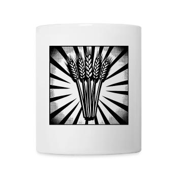5 Ears of Wheat Highlight Dark - Mug - white - Front