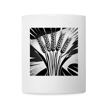 5 grain ears of wheat - Mug - white - Front