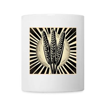 3 grain ears of wheat - Mug - white - Front