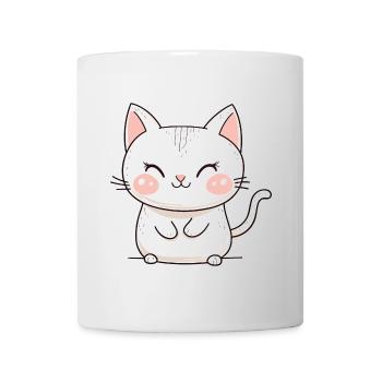 Cat Cute Cute Baby Kids Animal Cartoon - Mug - white - Front