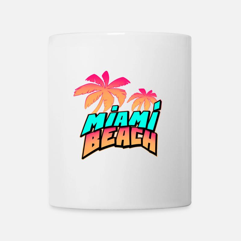 Miami Beach - Mug blanc - blanc