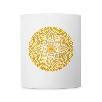 Lotus des Lebens gold - Tasse - Weiß - Vorne