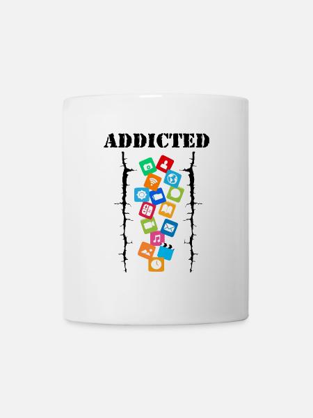 Süchtig - Tasse - Weiß