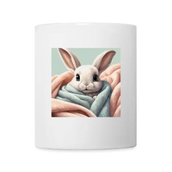 poster lapin mignon, bébé, enfant, nourrisson - Mug blanc - blanc - Devant
