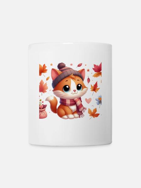 Herbst Kat4 - Tasse - Weiß