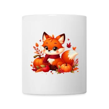 Fuchs Herbst 2 - Tasse - Weiß - Vorne