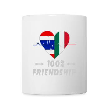 Thailand and Italy 100% friendship - Mug - white - Front