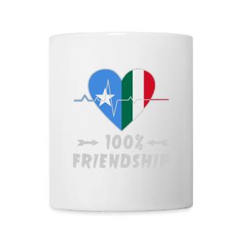 Somalia and Italy 100% friendship - Mug - white - Front