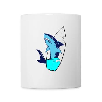Surfbrett - Tasse - Weiß - Vorne
