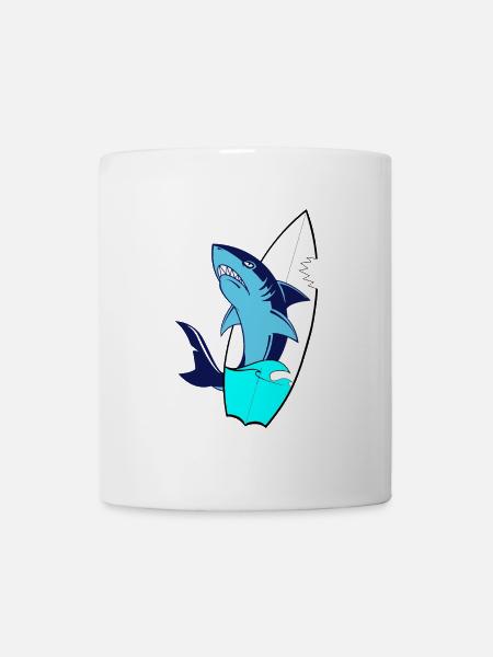 Surfbrett - Tasse - Weiß