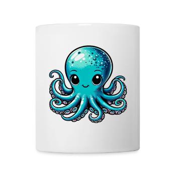 Krake - Tasse - Weiß - Vorne