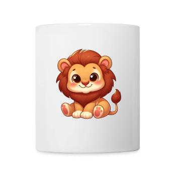 Petit Lion Mignon - Mug blanc - blanc - Devant