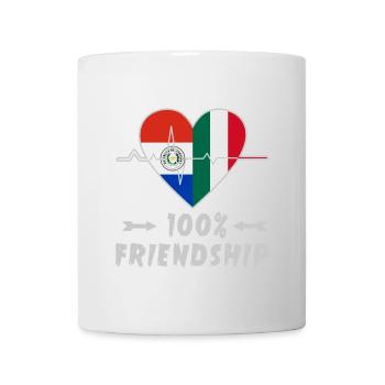 Paraguay and Italy 100% friendship - Mug - white - Front