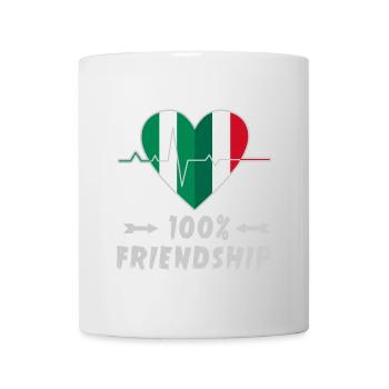 Le Nigeria et l'Italie : amitié à 100 % - Mug blanc - blanc - Devant
