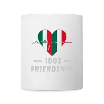 Mexico and Italy 100% friendship - Mug - white - Front