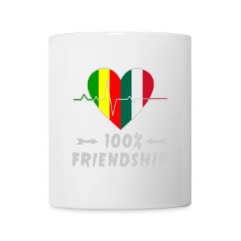 Mali and Italy 100% friendship - Mug - white - Front