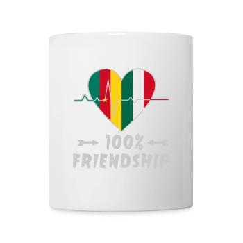 Cameroon and Italy 100% friendship - Mug - white - Front