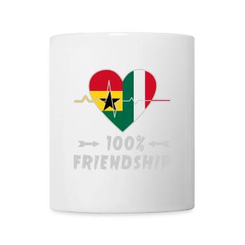 Ghana and Italy 100% friendship - Mug - white - Front