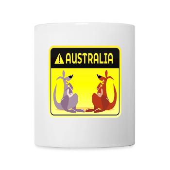 AUSTRALIA MARSUPIALS KANGAROO COUPLES - Mug - white - Front