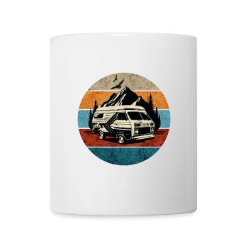 Caravane-Camping-Camping-rétro - Mug blanc - blanc - Devant