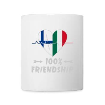 Finland and Italy 100% friendship - Mug - white - Front