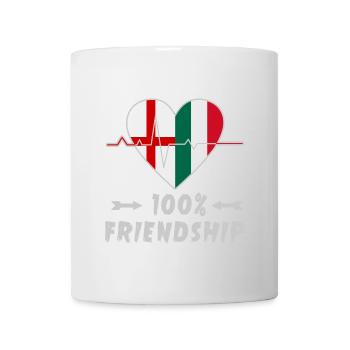 England and Italy 100% friendship - Mug - white - Front