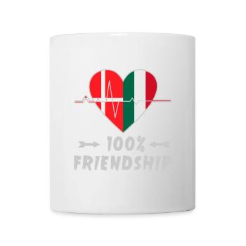 Denmark and Italy 100% friendship - Mug - white - Front
