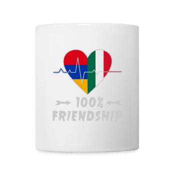 Armenia and Italy 100% friendship - Mug - white - Front