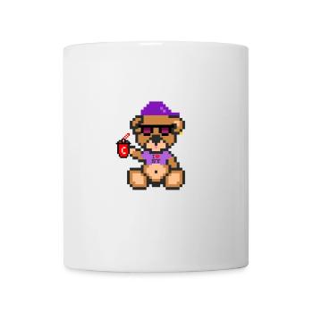 Pixel Bear Cool - Mug blanc - blanc - Devant