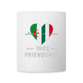 Algeria and Italy 100% friendship - Mug - white - Front