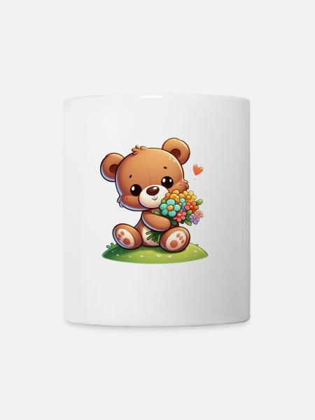 Teddybär 5 - Tasse - Weiß