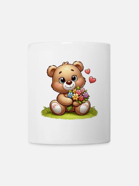 Teddybär 3 - Tasse - Weiß