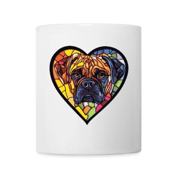 Bullmastiff Chien Coeur Chien Amour - Mug blanc - blanc - Devant