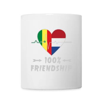 Senegal and Netherlands 100% friendship - Mug - white - Front